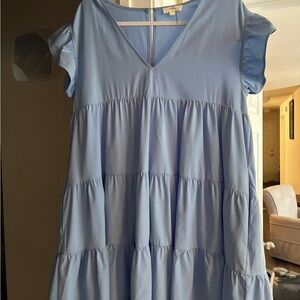 Entro Light Blue Mini Dress
